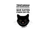 CAMISETA GATOS CAEM DE PÉ LEÃO